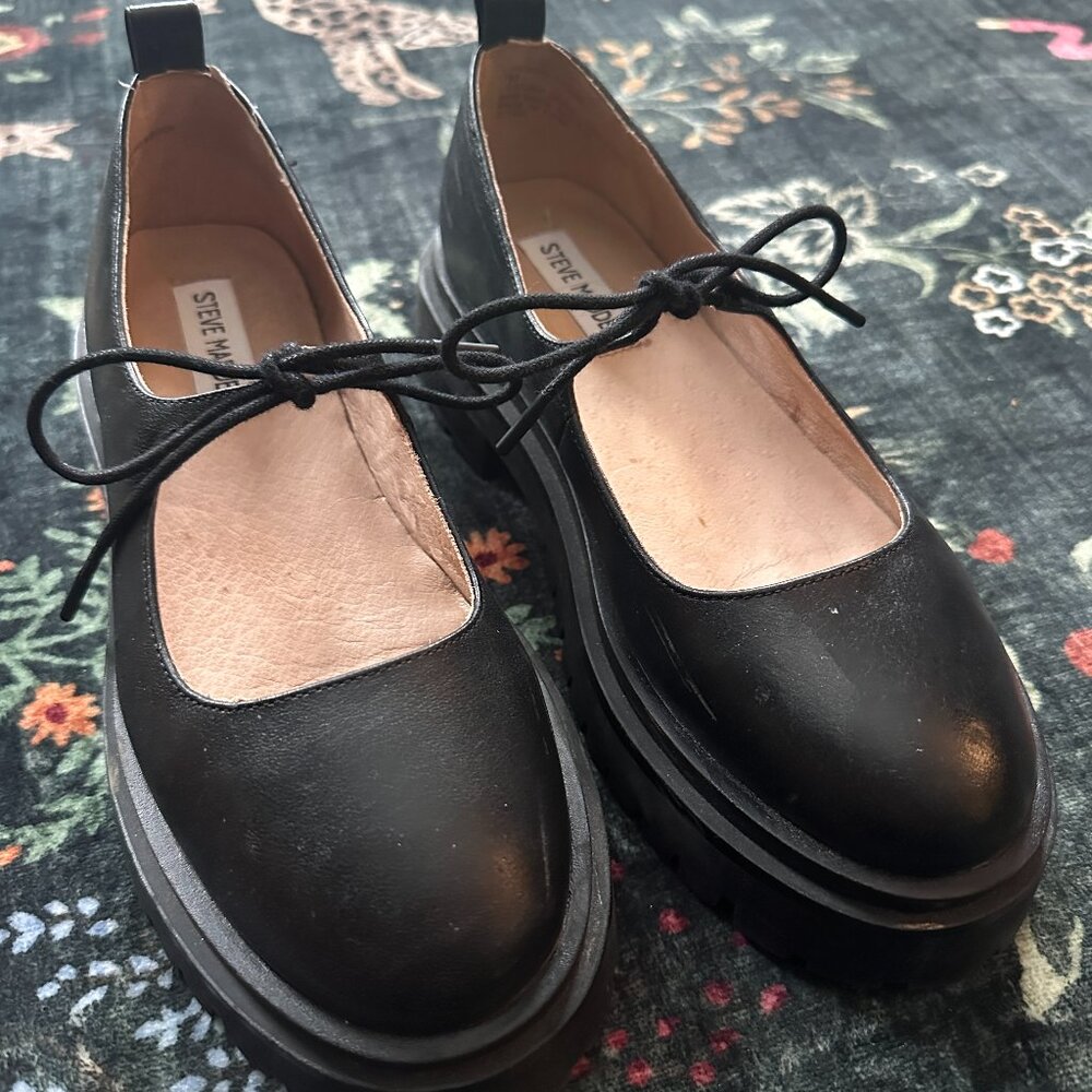 Steve Madden Landon Mary Jane Tie Lace Shoes